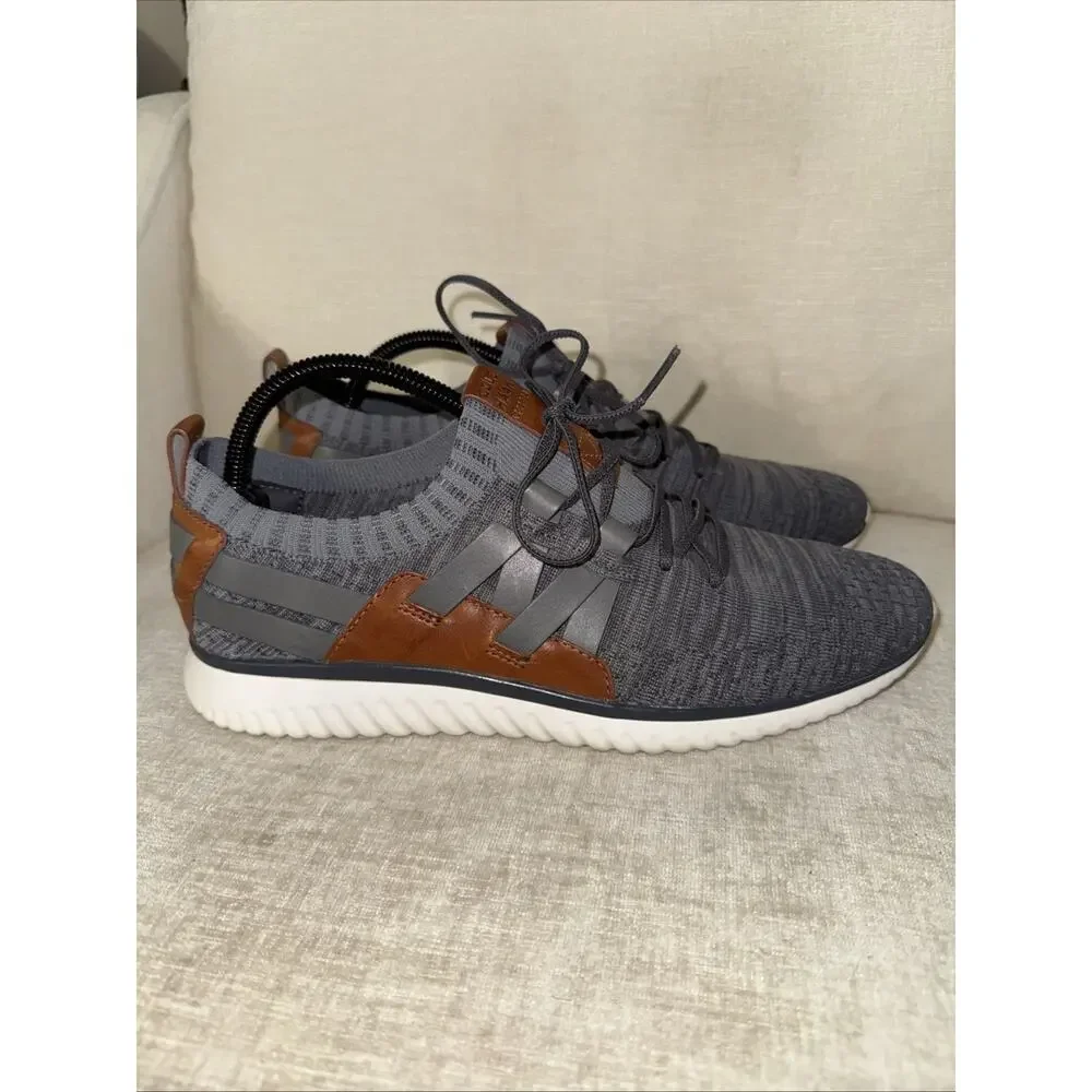 Cole Haan Mens Size 10 M Grand Motion Woven Stitchlite Sneaker Gray C27734 EUC